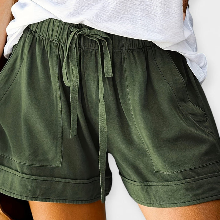 Pantalones cortos de mujer con cintura ajustable