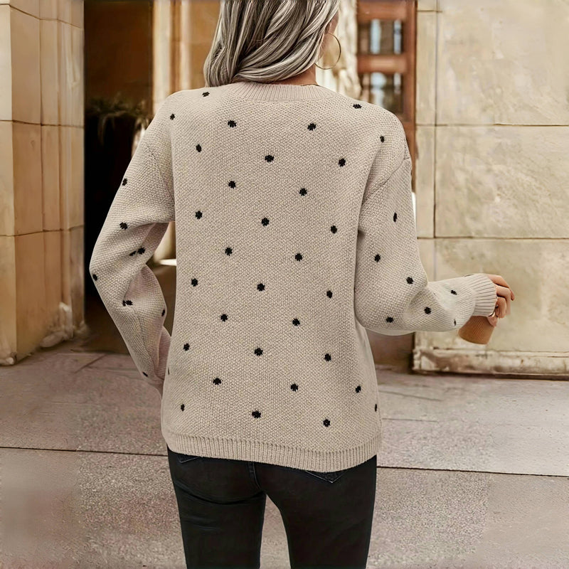 Paula™ | Suéter de punto con lunares