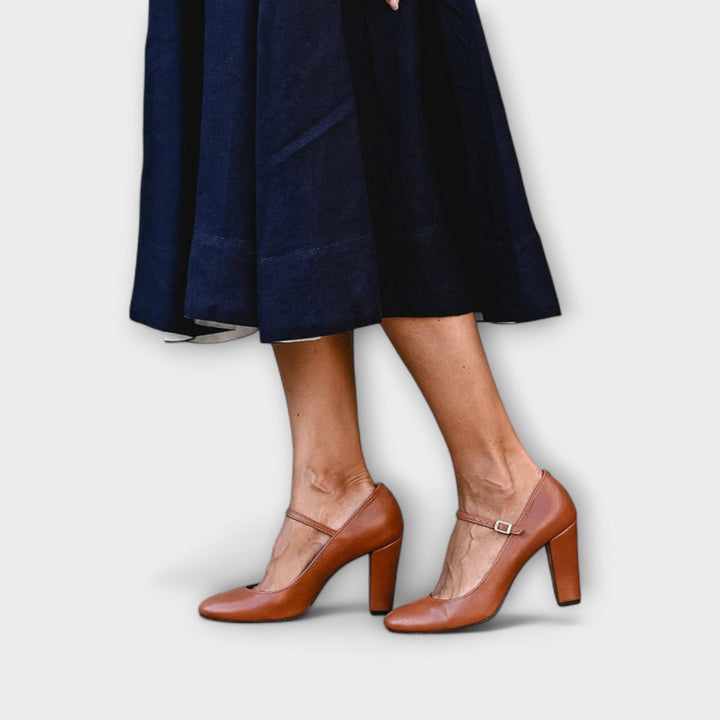 Magdaléna Elegante Mary Jane Zapatillas Lujo con Acolchado