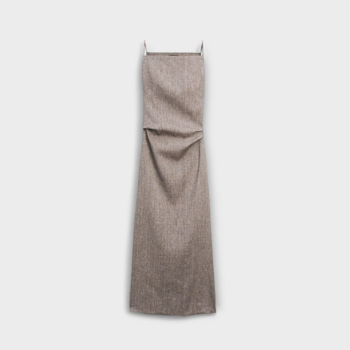 Clara - Vestido maxi de mezcla de lino