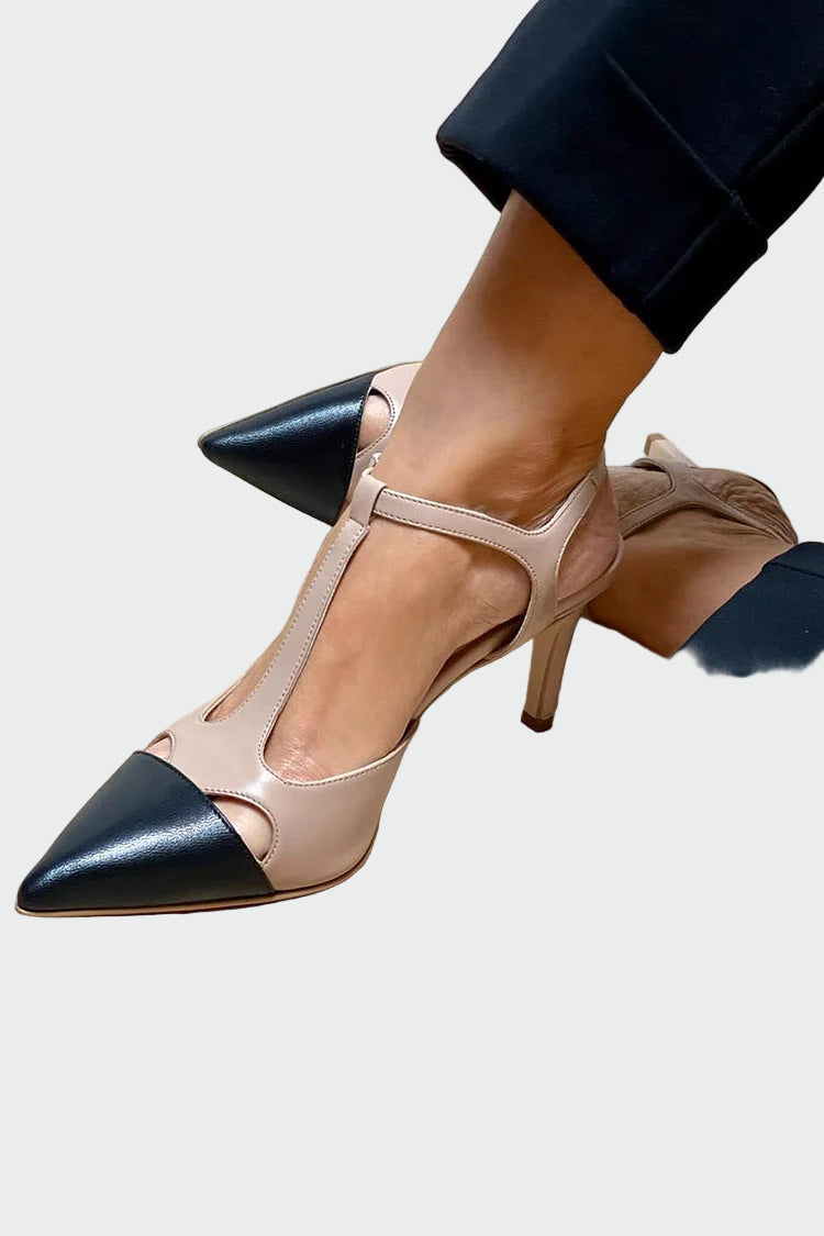 Magdaléna Zapatos Elegantes de Tiempo Ilimitado con Tira en T y Tacón
