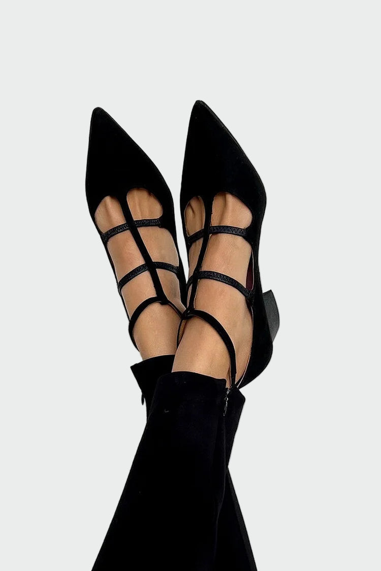 Karolína Botas Elegantes de Punta Absoluta con Correa
