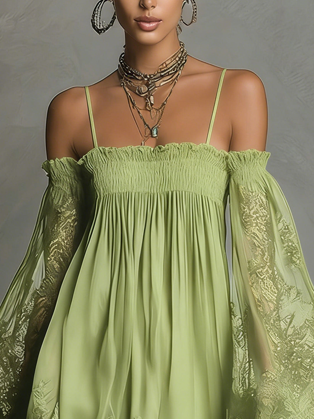Camille | Elegante vestido mini de encaje sin mangas