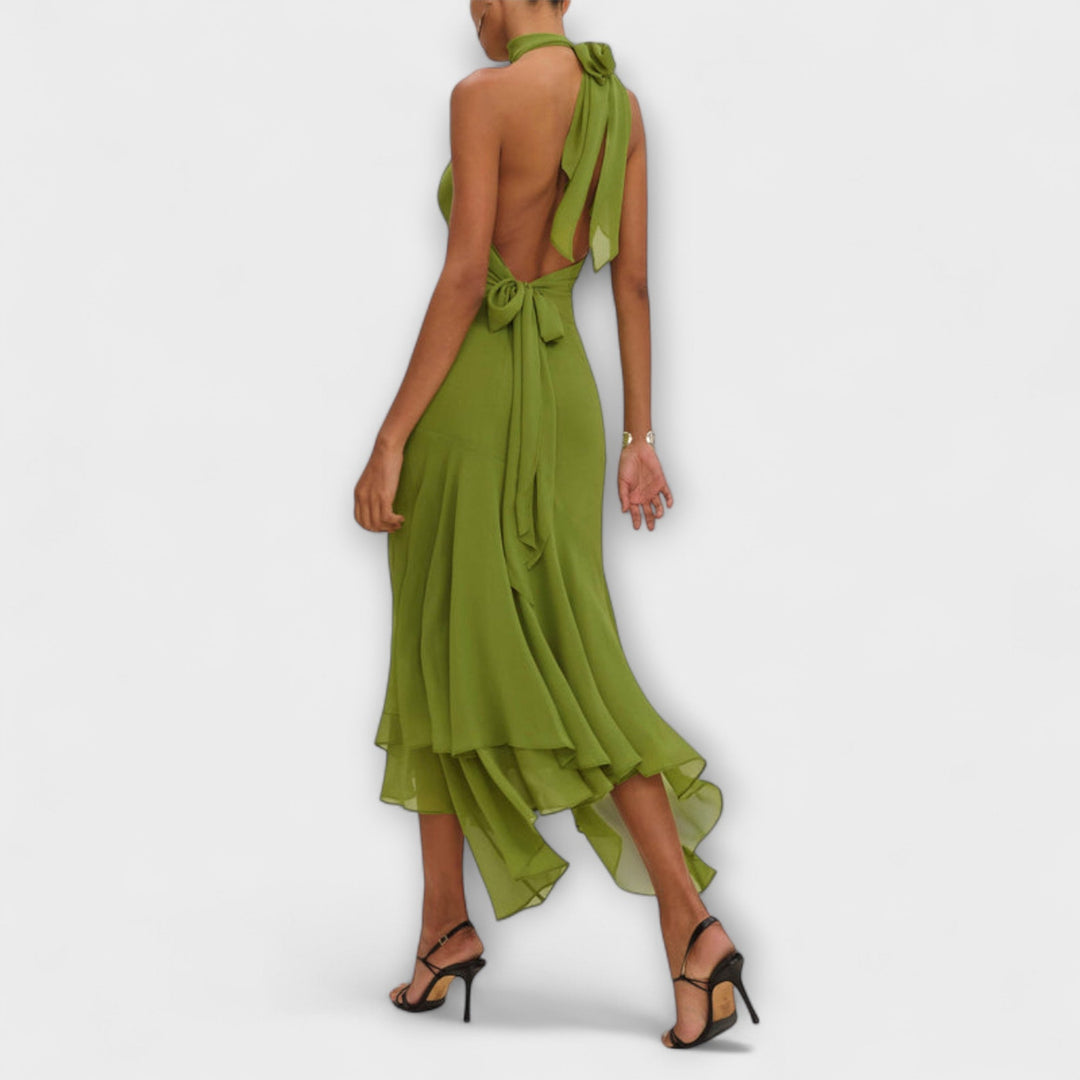 Elodie - Elegantes vestido maxi asimétrico