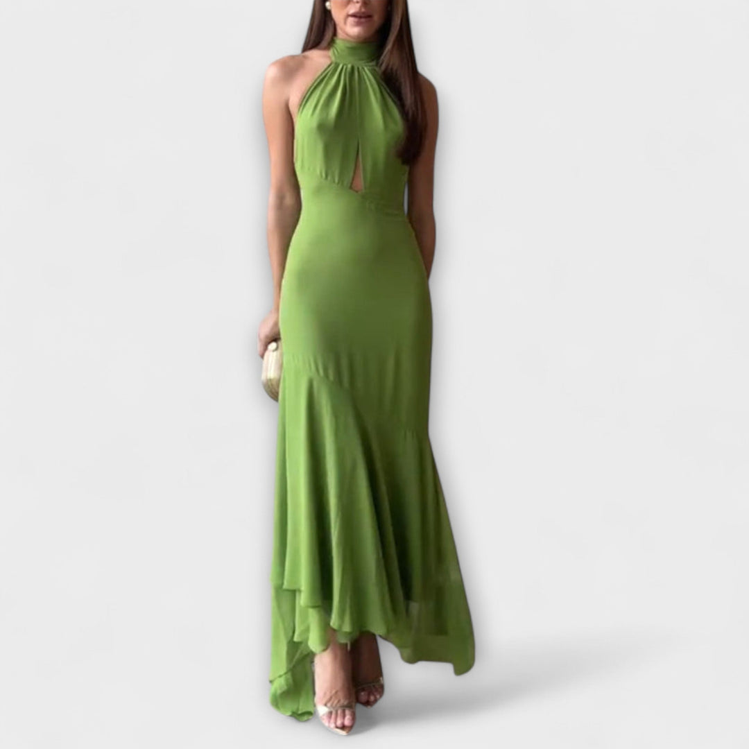 Elodie - Elegantes vestido maxi asimétrico