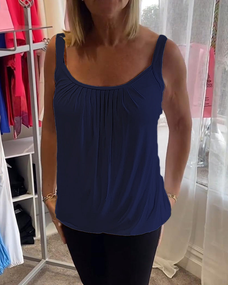 Robin™ | Top de verano sin mangas con cuello redondo