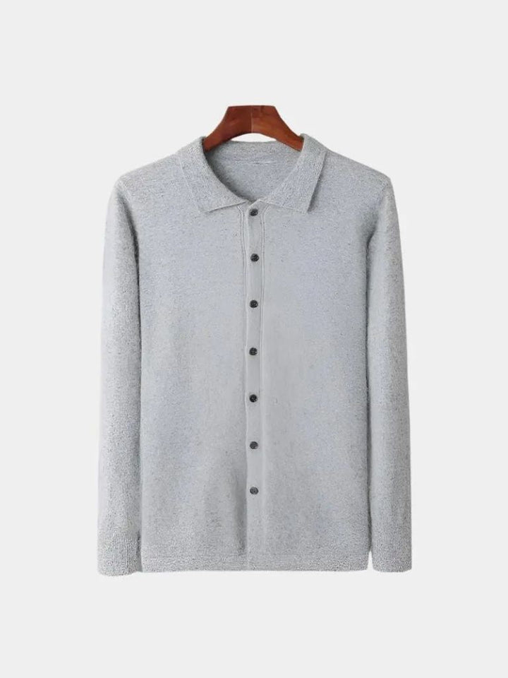 Cashmere Polo Cardigan