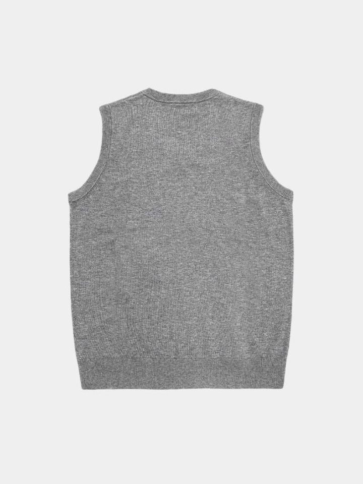 Cashmere V-Neck Knit Vest