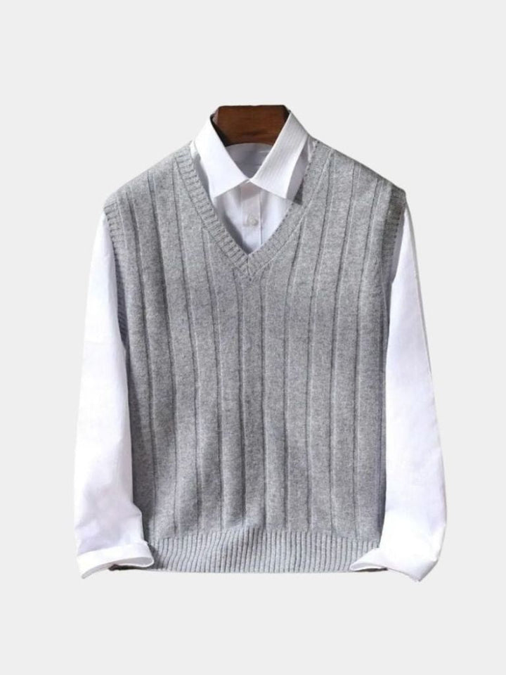 Chaleco de Suéter Pullover 100% Lana Merino