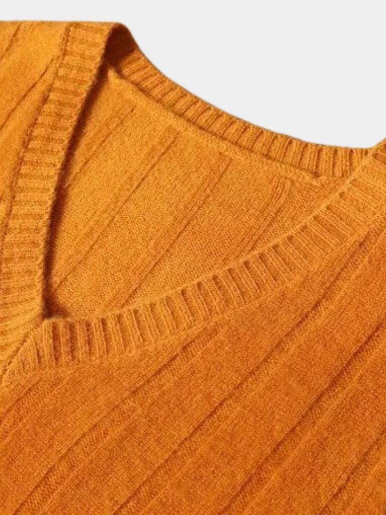 Chaleco de Suéter Pullover 100% Lana Merino