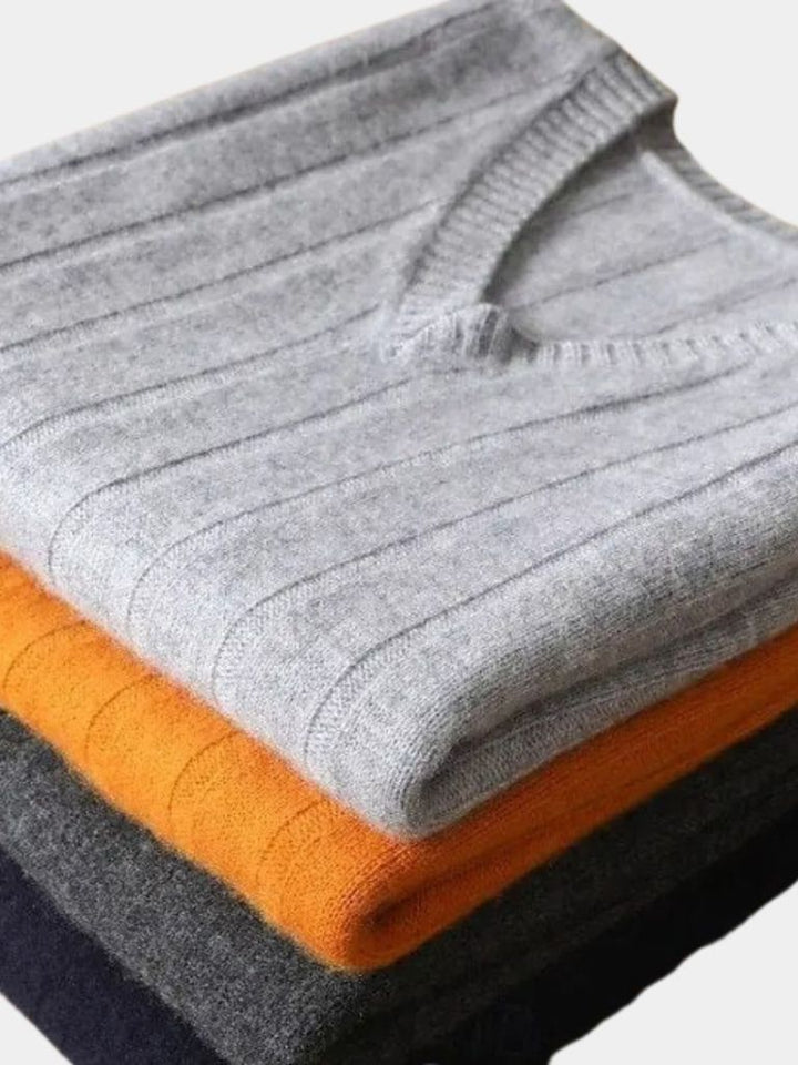 Chaleco de Suéter Pullover 100% Lana Merino