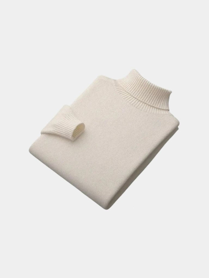 Suéter de Cuello Alto 100% Lana Merino