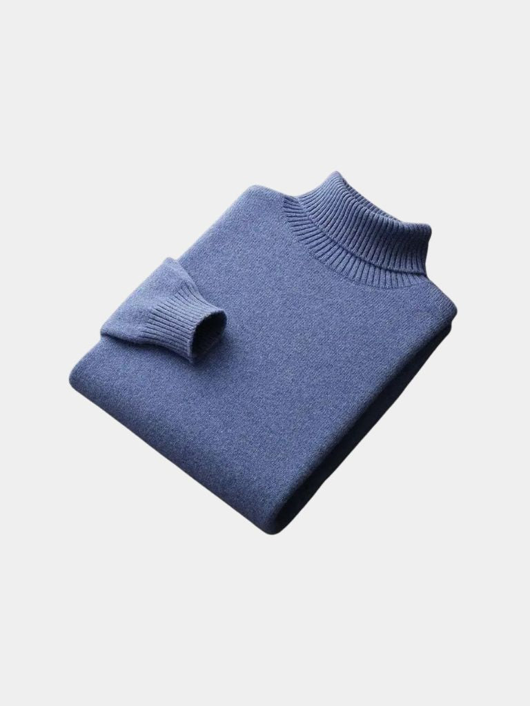 Suéter de Cuello Alto 100% Lana Merino