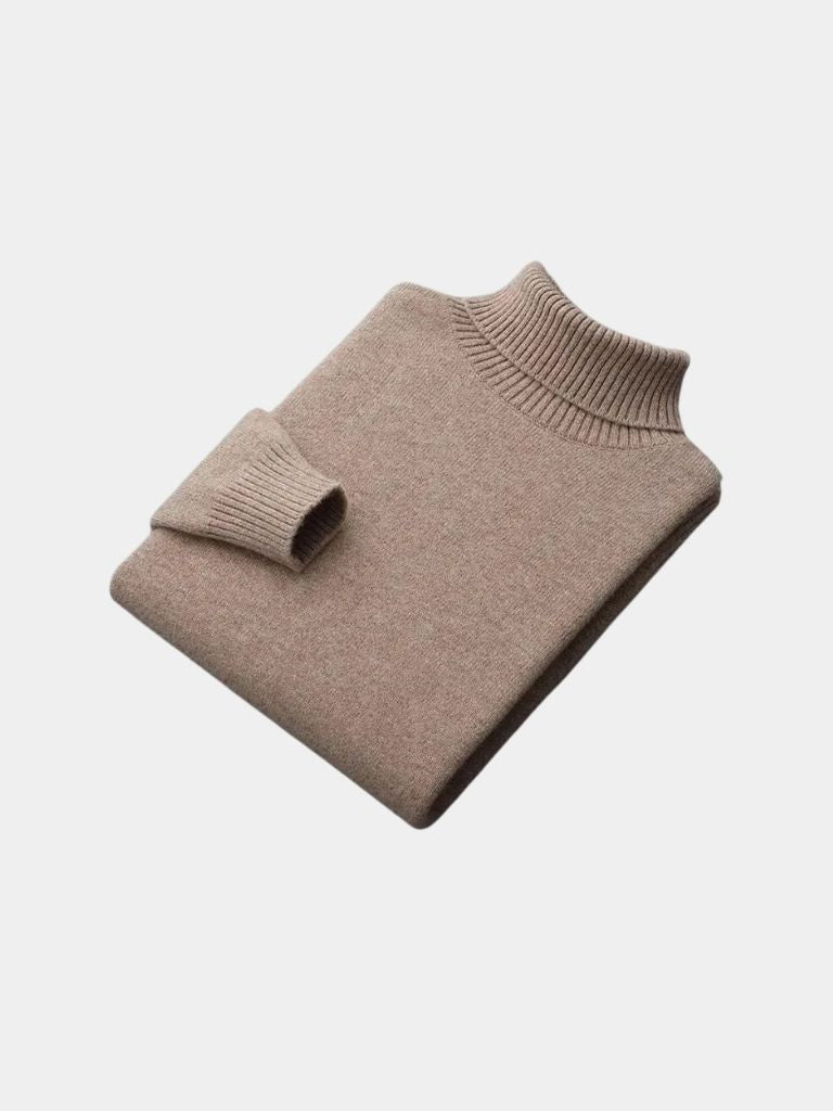 Suéter de Cuello Alto 100% Lana Merino