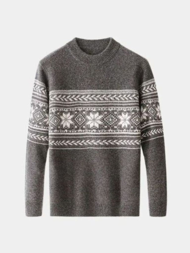 Suéter Pullover Fair Isle 100% Lana