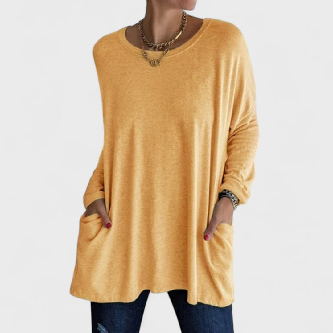 Moira – Top suelto con mangas largas