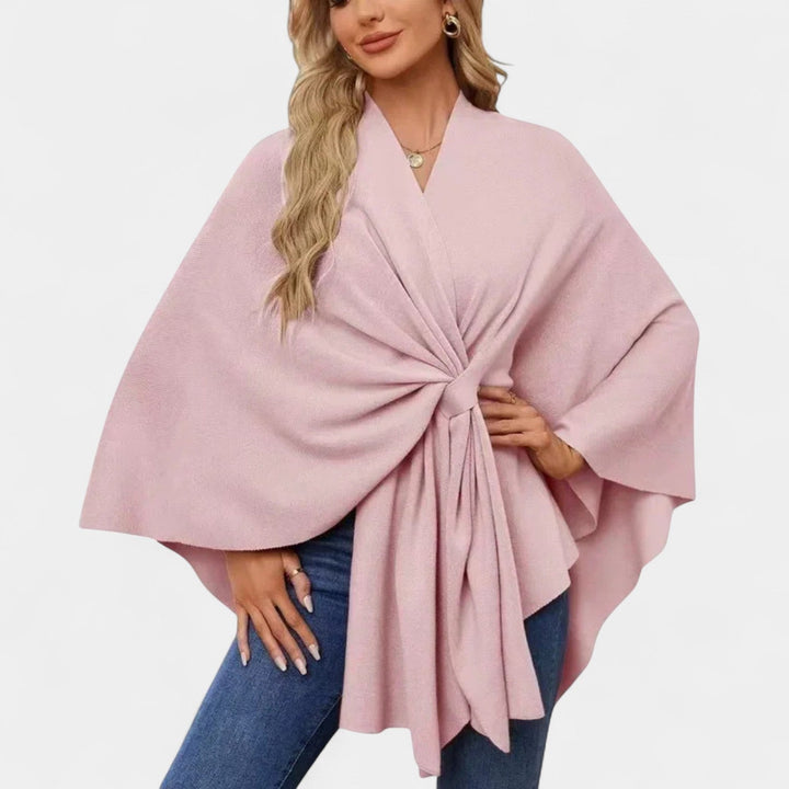 Daniela – Poncho elegante con nudo