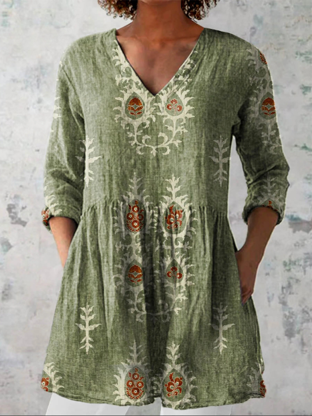 Elise | Blusa Larga con Escote en V €49,95