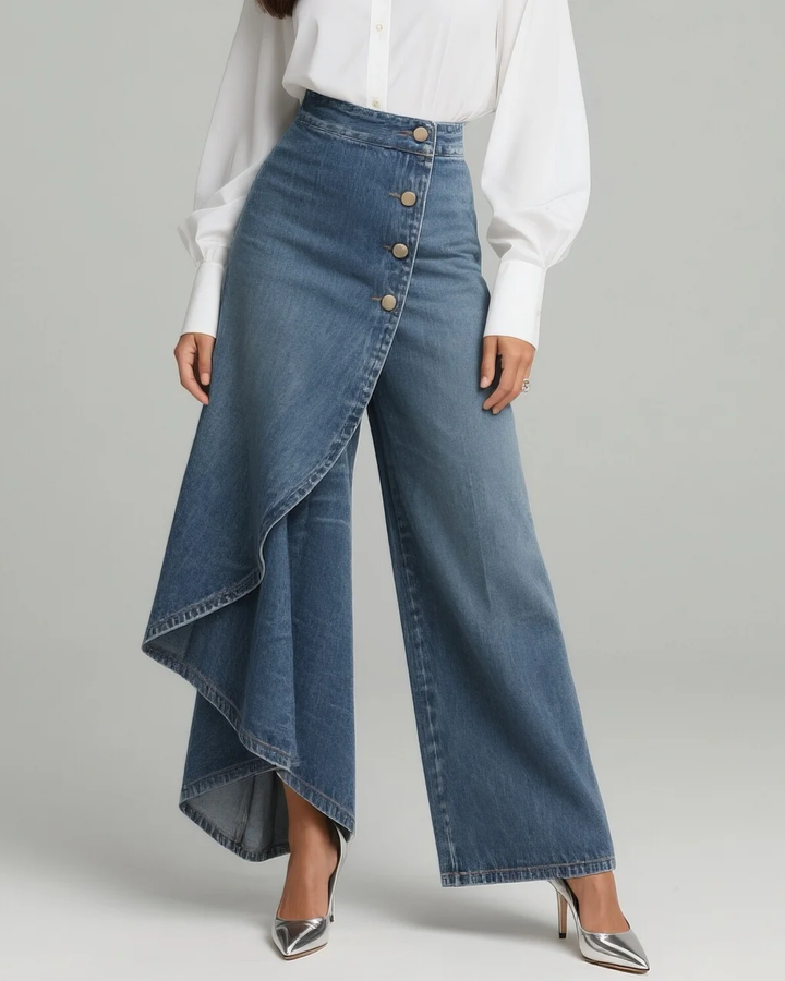 Pantalón de mezclilla con nudo