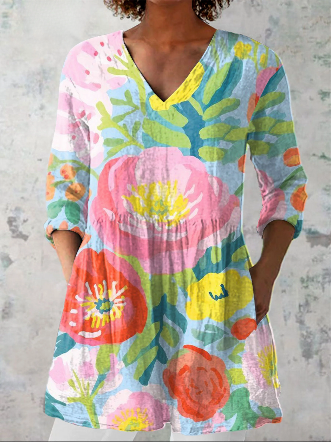 Helene | Blusa Larga con Escote en V €49,95