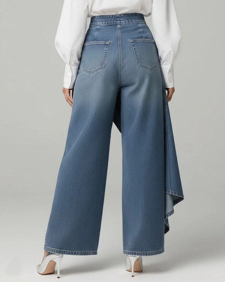 Pantalón de mezclilla con nudo