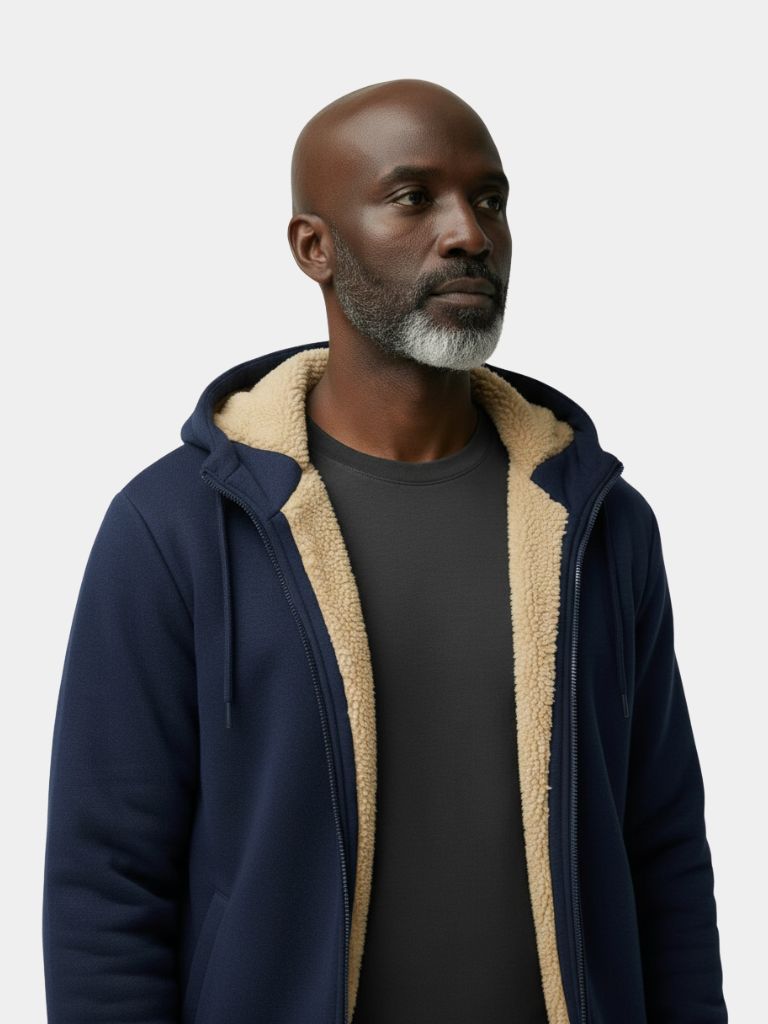 Chaqueta de Invierno con Capucha Sherpa