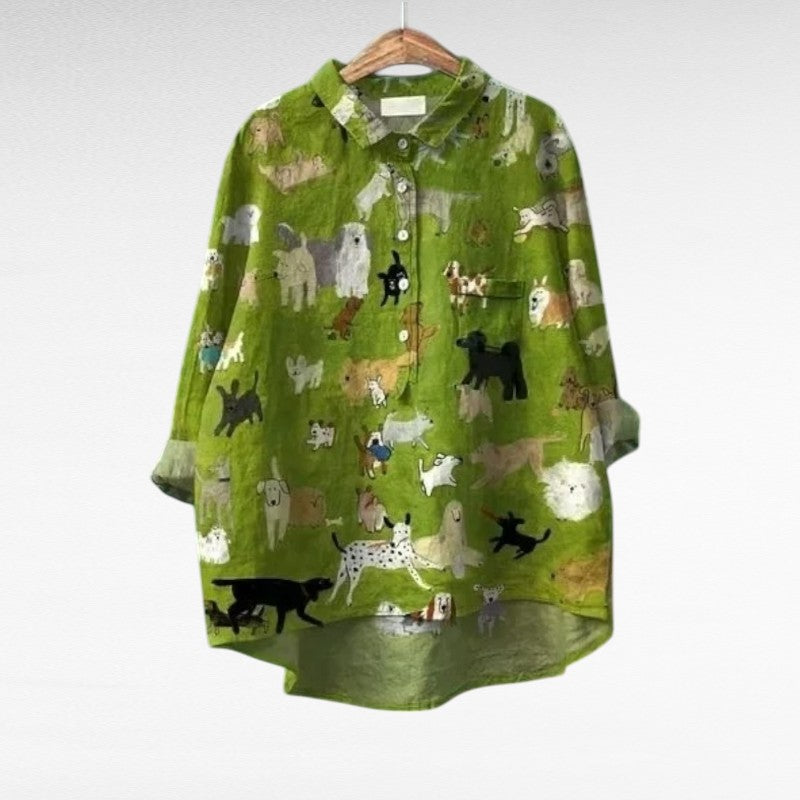 Cécile™ | Blusa animal divertida