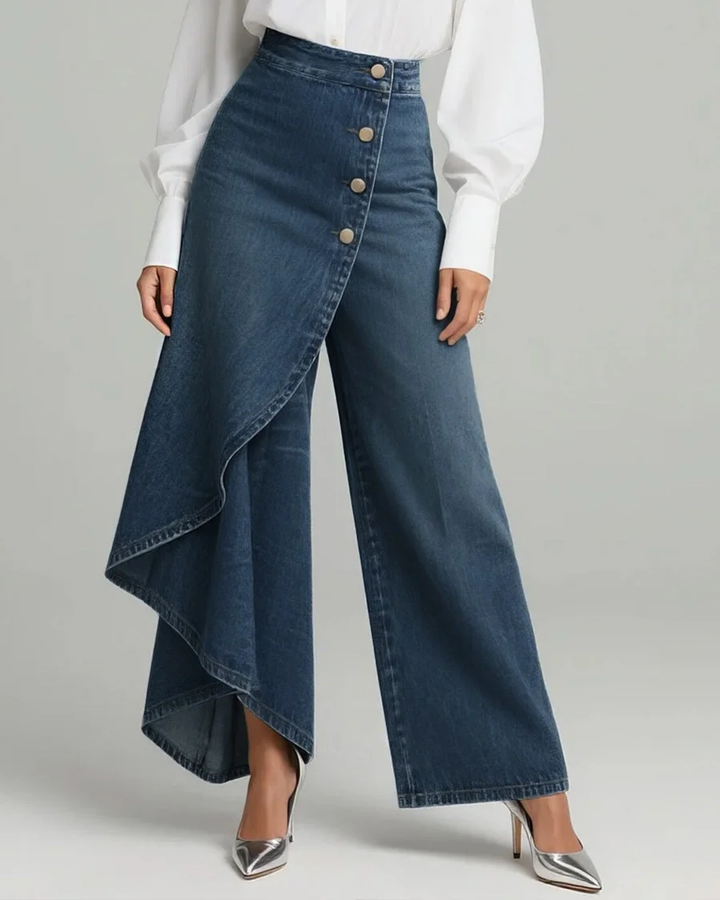 Pantalón de mezclilla con nudo