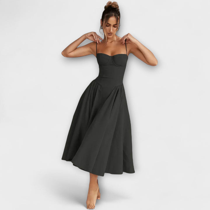 Rosalie - Elegante vestido de corsé sin mangas