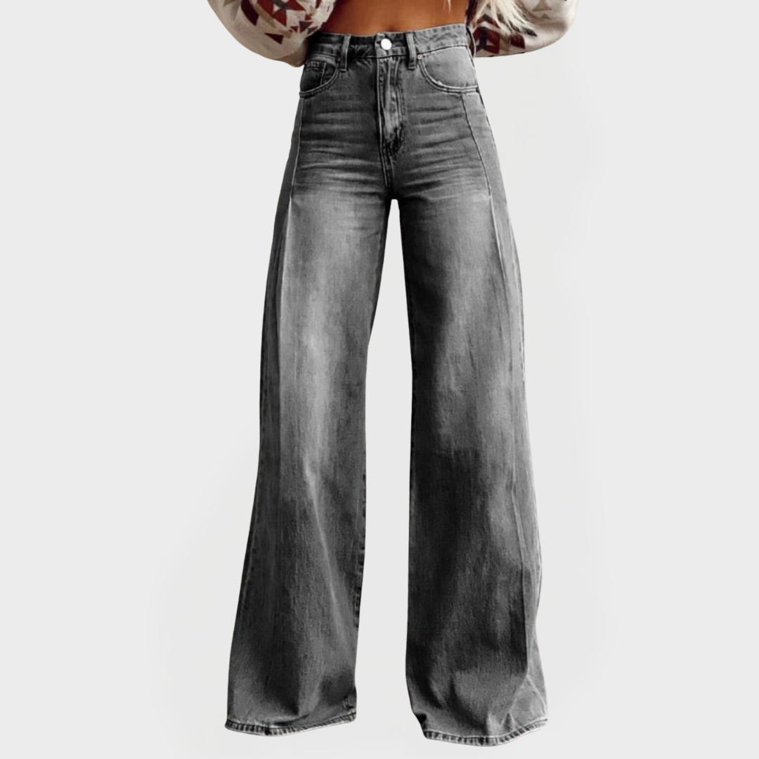 Karolína - Jeans Estilosos con Piernas Anchas
