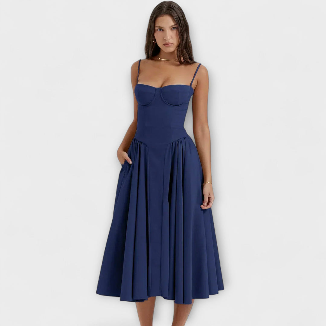 Rosalie - Elegante vestido de corsé sin mangas