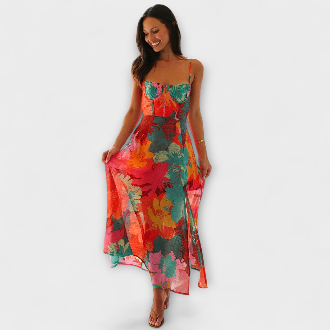 Audrey - Vestido con estampado floral para mujeres - Estiloso y atractivo