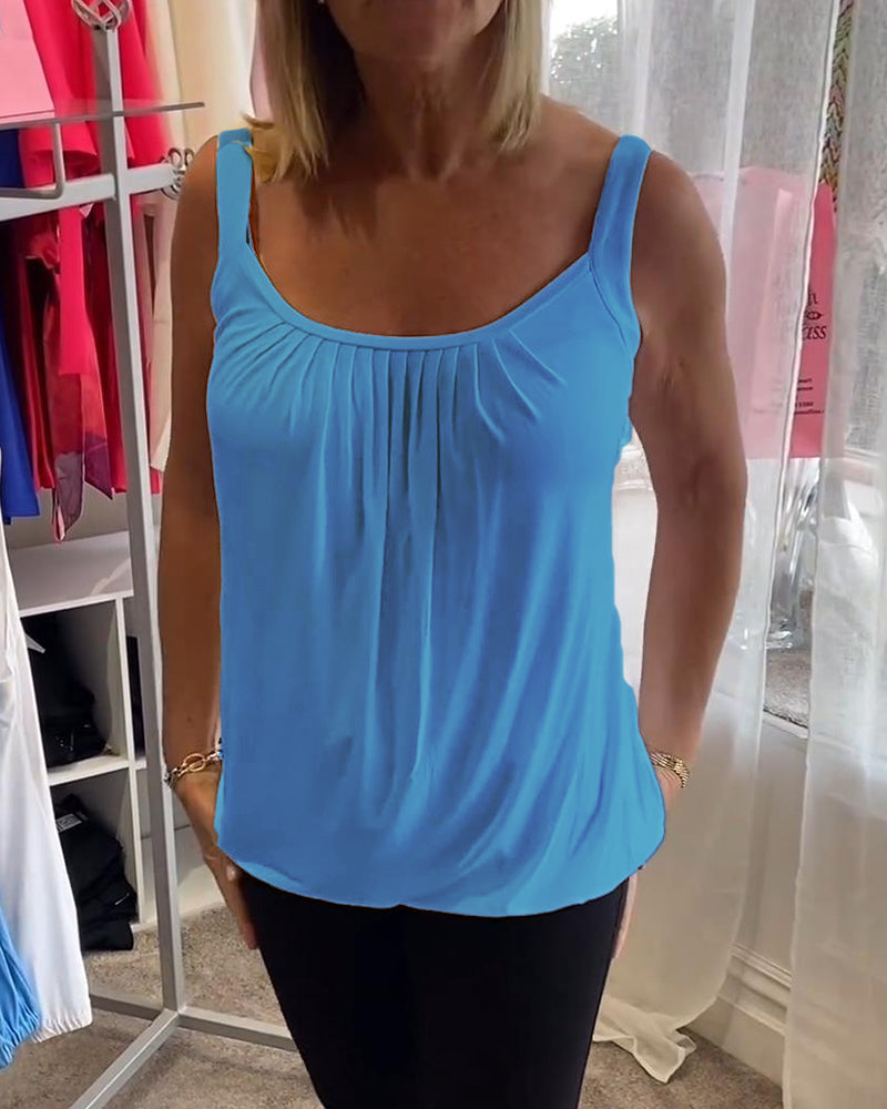 Robin™ | Top de verano sin mangas con cuello redondo
