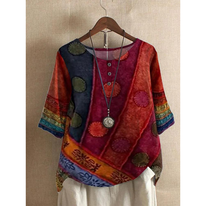 Valerie - Top boho colorido