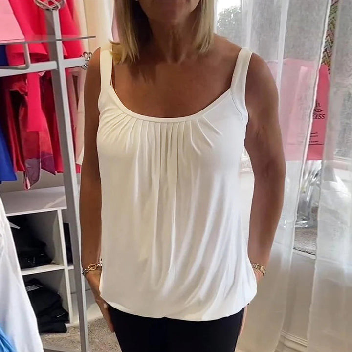 Robin™ | Top de verano sin mangas con cuello redondo