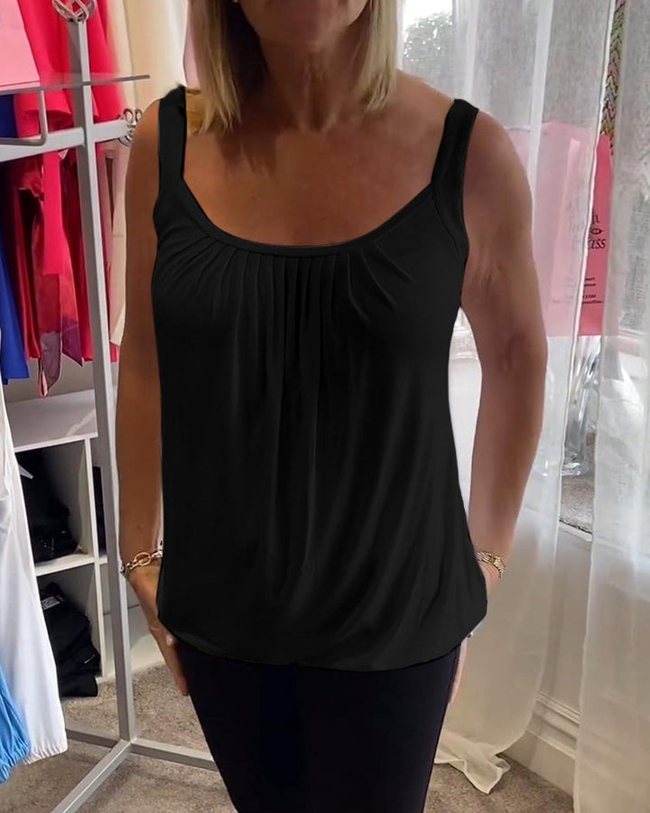 Robin™ | Top de verano sin mangas con cuello redondo