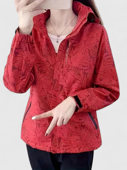 Tjaša – Chaqueta elegante con un patrón botánico