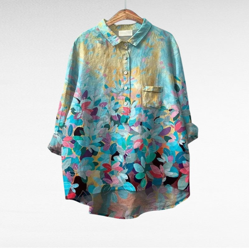 Blusa floral elegante
