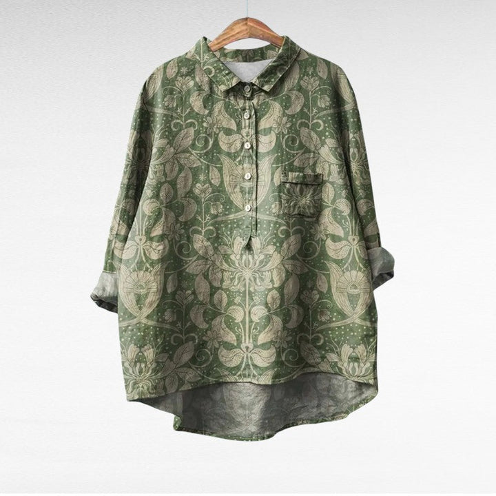 Blusa floral retro