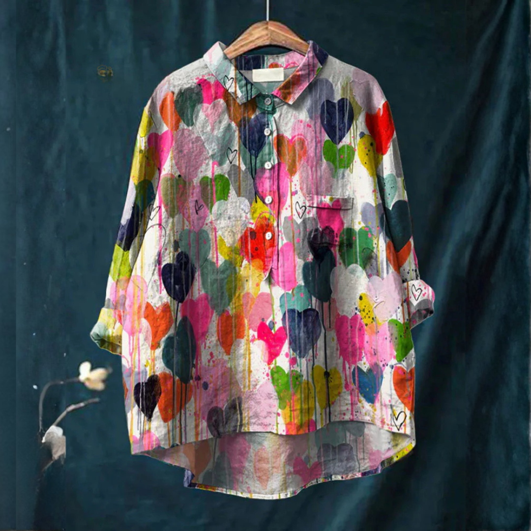 Thalia™ | Blusa Fantasía en Lino Sin Tiempo