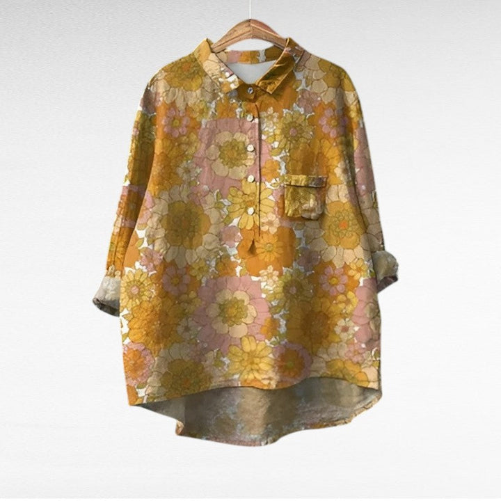 Blusa floral retro