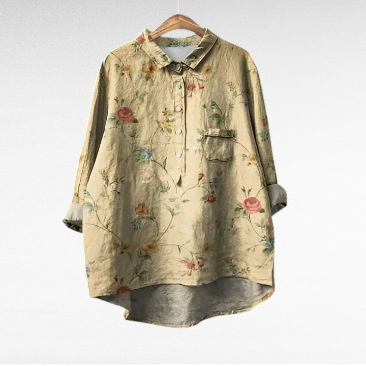 Blusa floral retro