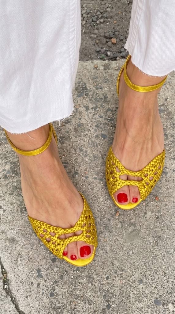 Soledad™ | Sandalias Doradas Trenzadas