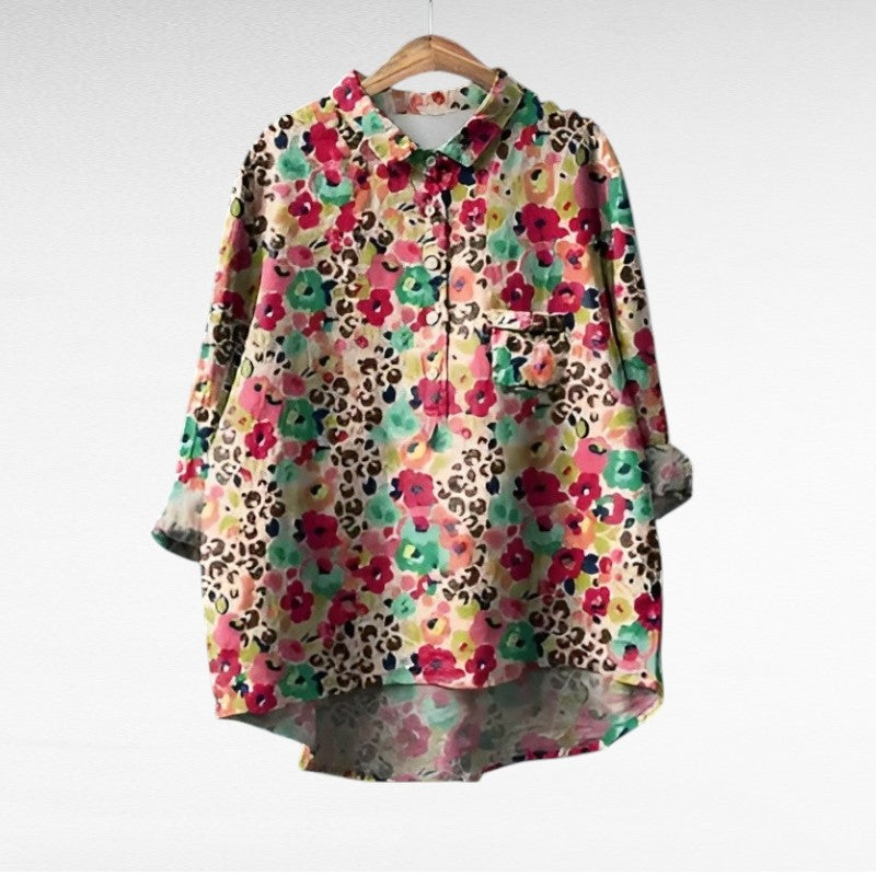Blusa floral retro