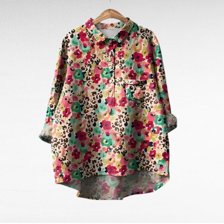 Blusa floral retro