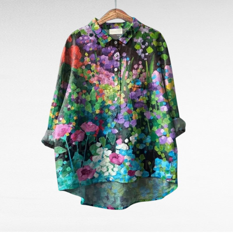 Esmée™ | Blusa floral artística