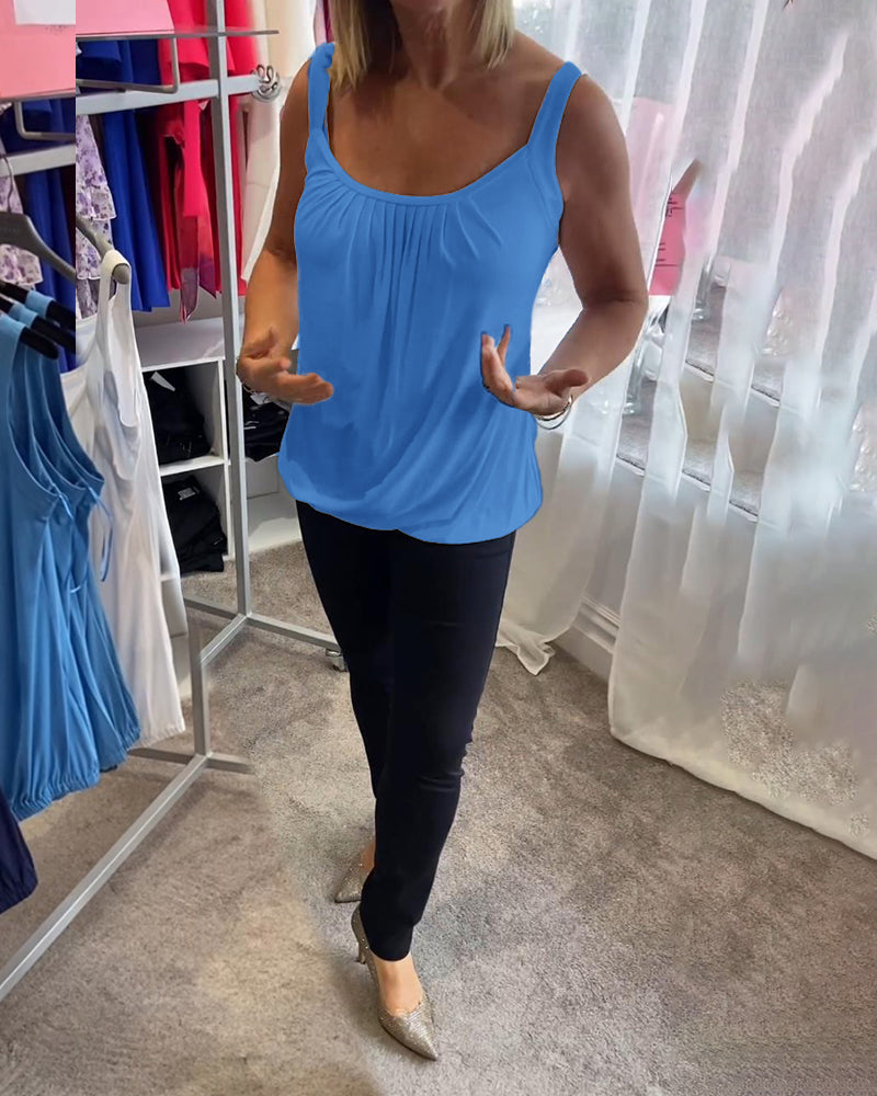 Robin™ | Top de verano sin mangas con cuello redondo