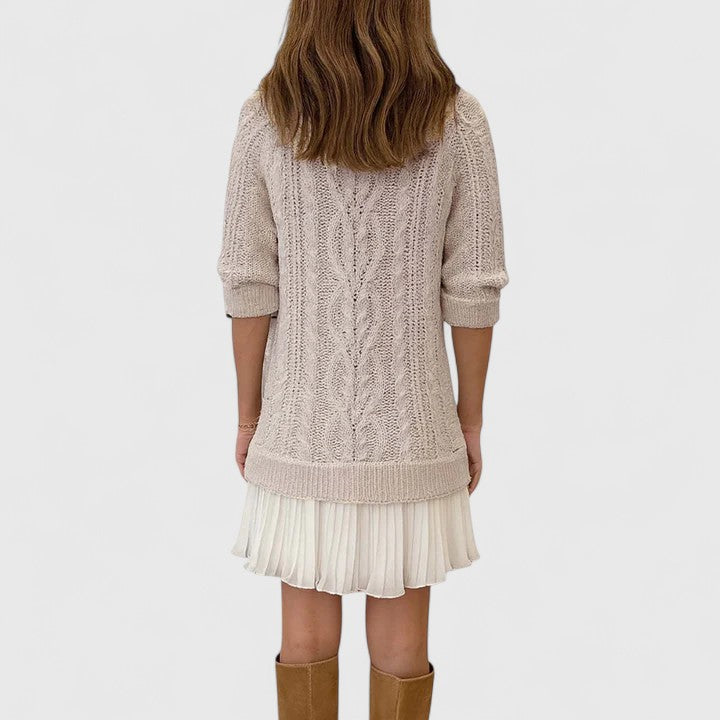 Ashlyndora – Vestido de suéter elegante