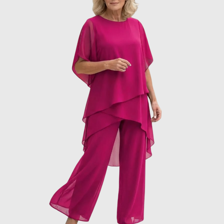 Conjunto Palazzo Drapeado | Look Día y Noche