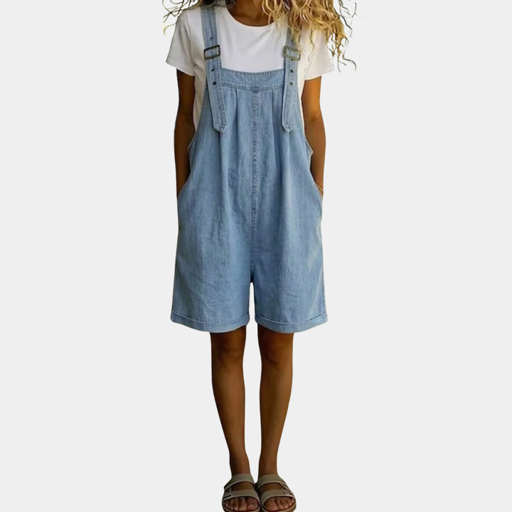Clara™ | Pantalón corto de mezclilla azul